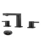 MR. FAUCET 2-handle Widespread Bathroom Sink Faucet With Drain Assembly k0088 MR. FAUCET 2-handle Widespread Bathroom Sink Faucet With Drain Assembly k0088