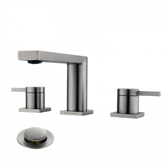 MR. FAUCET 2-handle Widespread Bathroom Sink Faucet With Drain Assembly k0088 MR. FAUCET 2-handle Widespread Bathroom Sink Faucet With Drain Assembly k0088