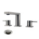 MR. FAUCET 2-handle Widespread Bathroom Sink Faucet With Drain Assembly k0088 MR. FAUCET 2-handle Widespread Bathroom Sink Faucet With Drain Assembly k0088