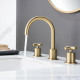 MR. FAUCET 2 Cross-handles Widespread Bathroom Sink Faucet With Drain Assembly k0081 MR. FAUCET 2 Cross-handles Widespread Bathroom Sink Faucet With Drain Assembly k0081