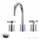 MR. FAUCET 2 Cross-handles Widespread Bathroom Sink Faucet With Drain Assembly k0081 MR. FAUCET 2 Cross-handles Widespread Bathroom Sink Faucet With Drain Assembly k0081